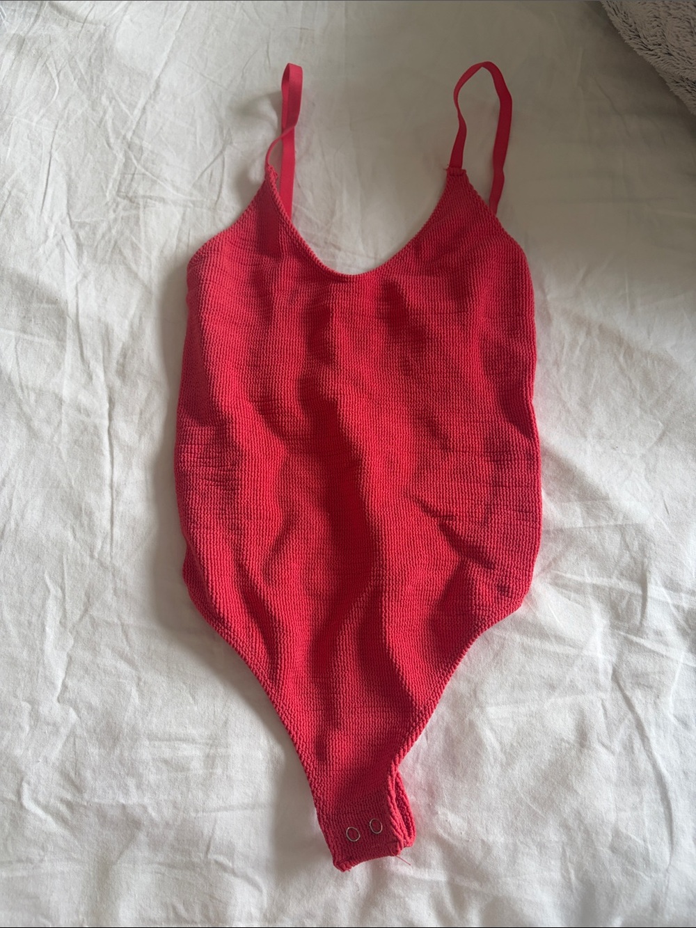 Red One-Piece Bodysuit - Classic Tank Style. Free people